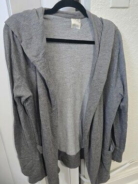 biology xl cardigan grey hoodie
